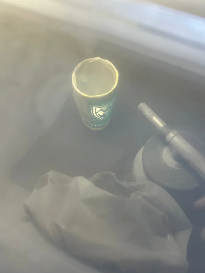 Inside the blasting Tank