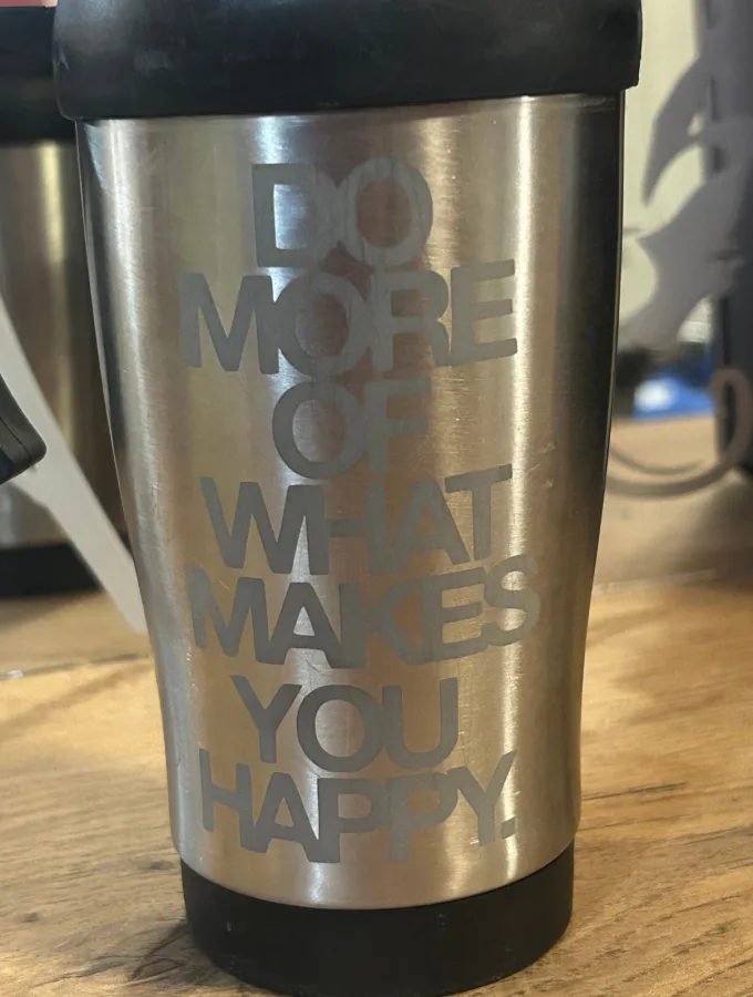 Sandblasted Stainless Teel Cup
