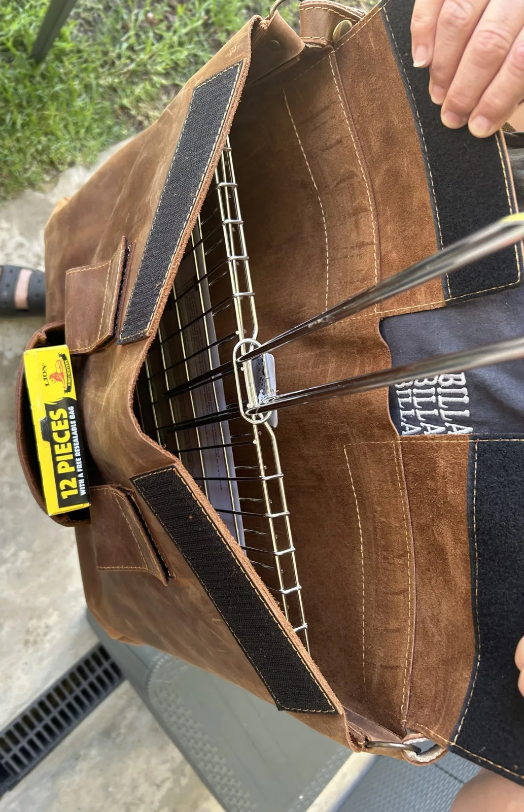Leather Braai Grid Bag