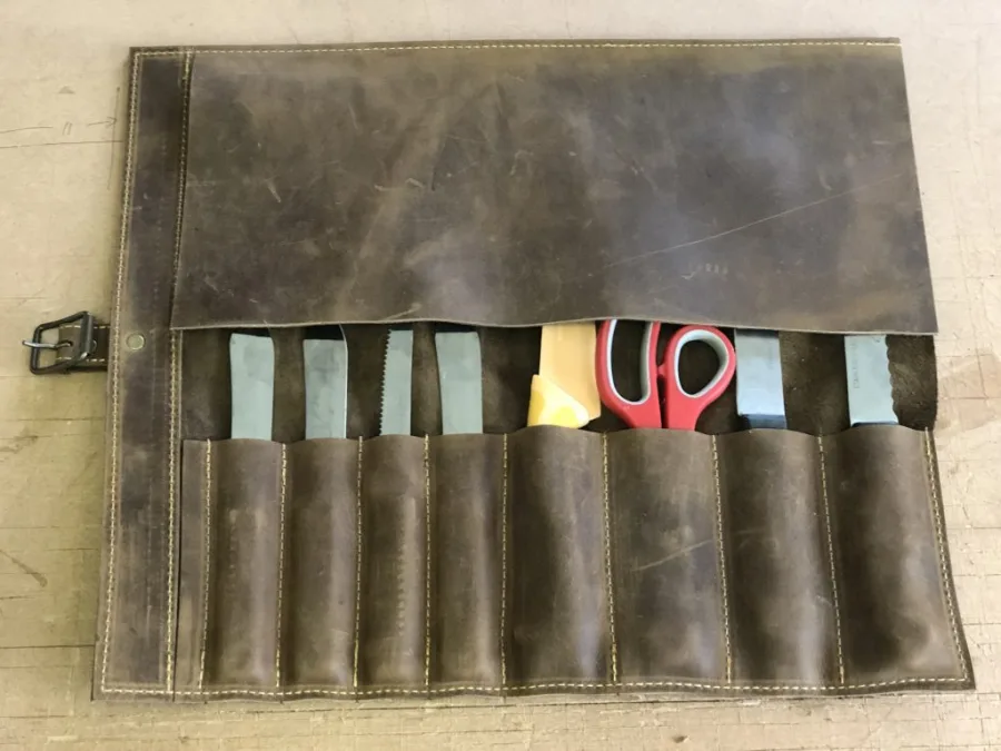 Oldfangled Leather Knife Roll