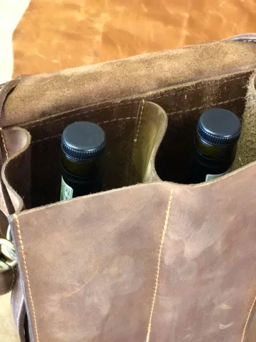 Double Wine Bottle Holder - Wine Bag – view 3