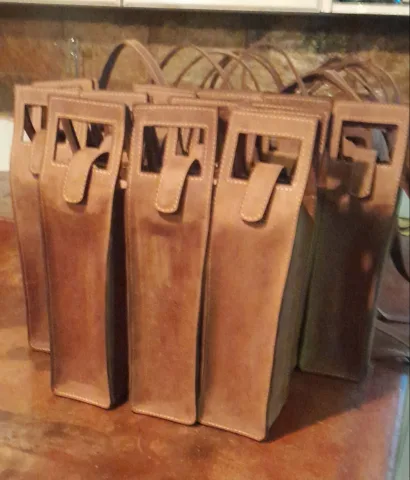 Leather Wine Bag Single – view 6