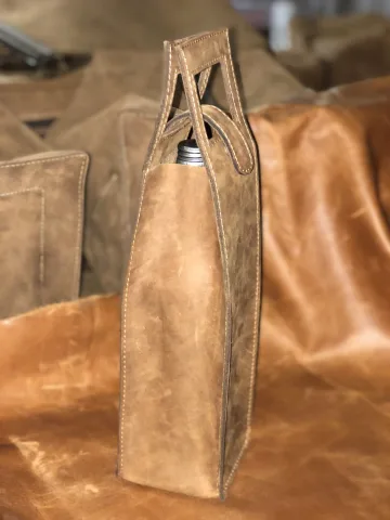 Leather Wine Bag Single – view 3