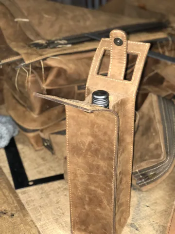 Leather Wine Bag Single – view 5