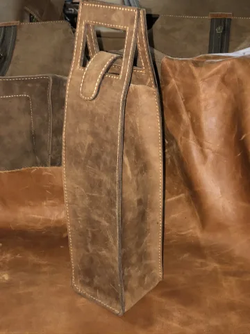 Leather Wine Bag Single – view 4