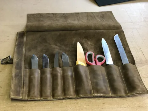 Oldfangled Leather Knife Roll – view 6
